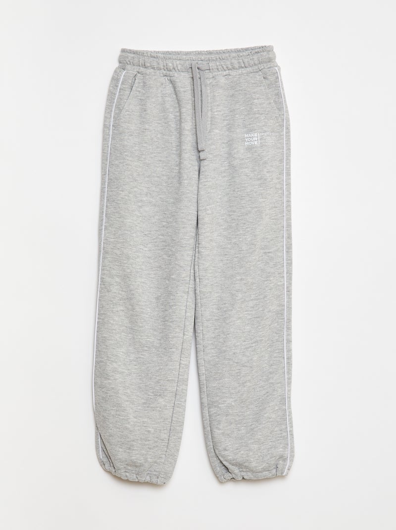 Pantalón de chándal con ribete en contraste Azul - Kiabi