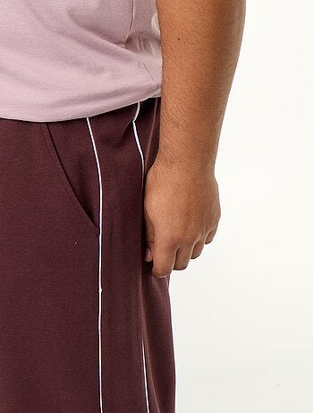 Pantalón de chándal con ribetes contrastados
