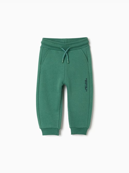 Pantalón de chándal de algodón con estampado Art - Kiabi