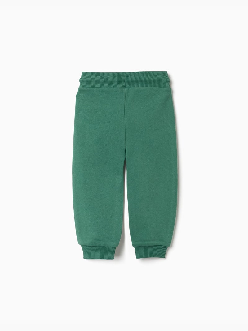 Pantalón de chándal de algodón con estampado Art Verde - Kiabi