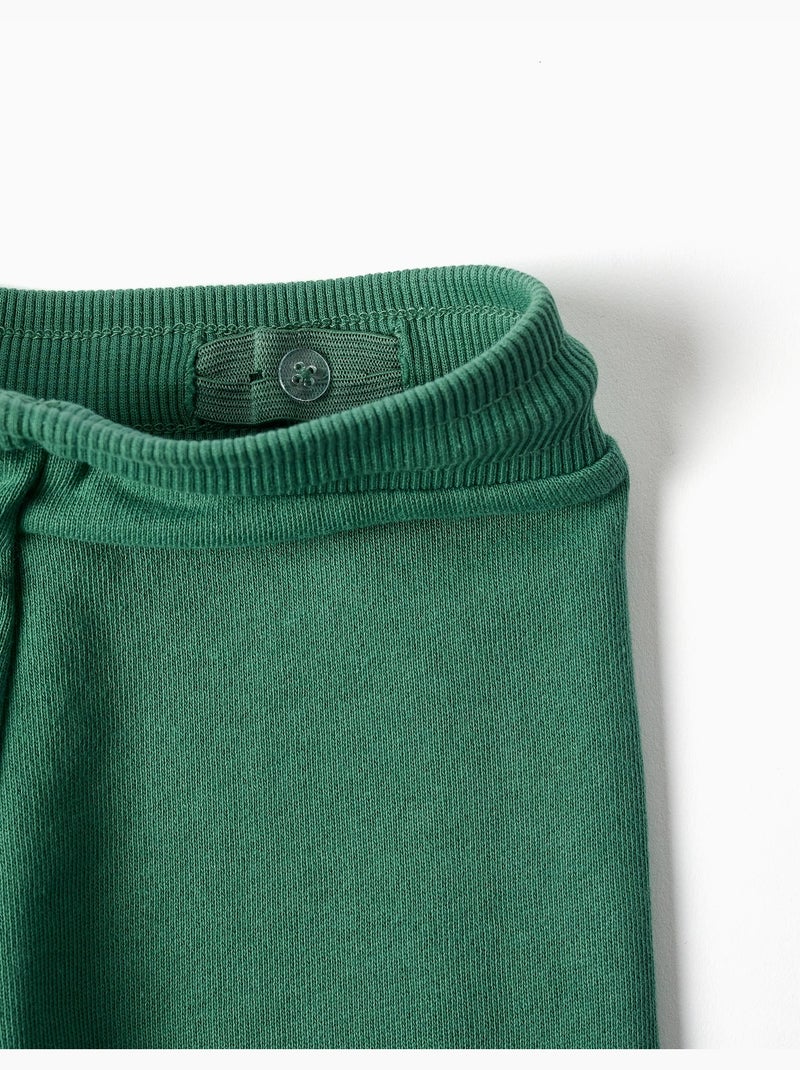 Pantalón de chándal de algodón con estampado Art Verde - Kiabi