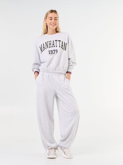 Pantalón de chándal de deporte ancho - Kiabi Pantalón de chándal de deporte ancho - Kiabi