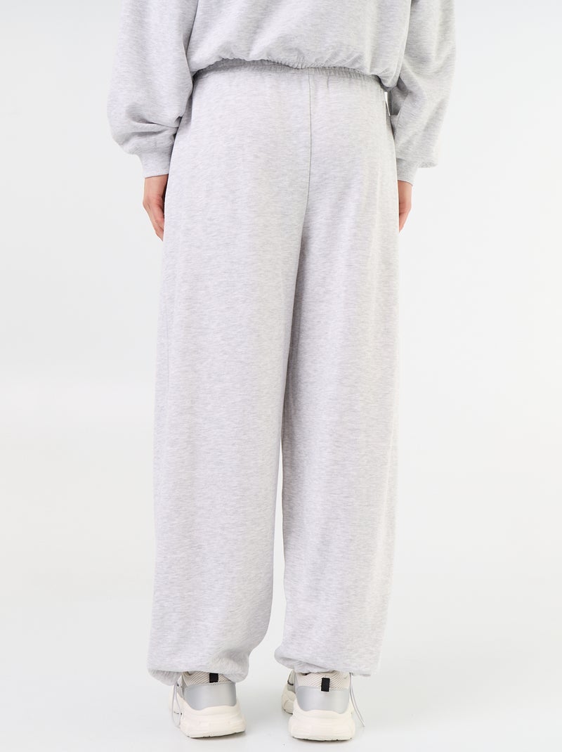 Pantalón de chándal de deporte ancho Gris - Kiabi