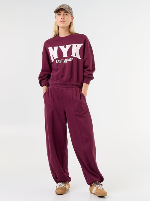 Pantalón de chándal de deporte ancho - Kiabi Pantalón de chándal de deporte ancho - Kiabi
