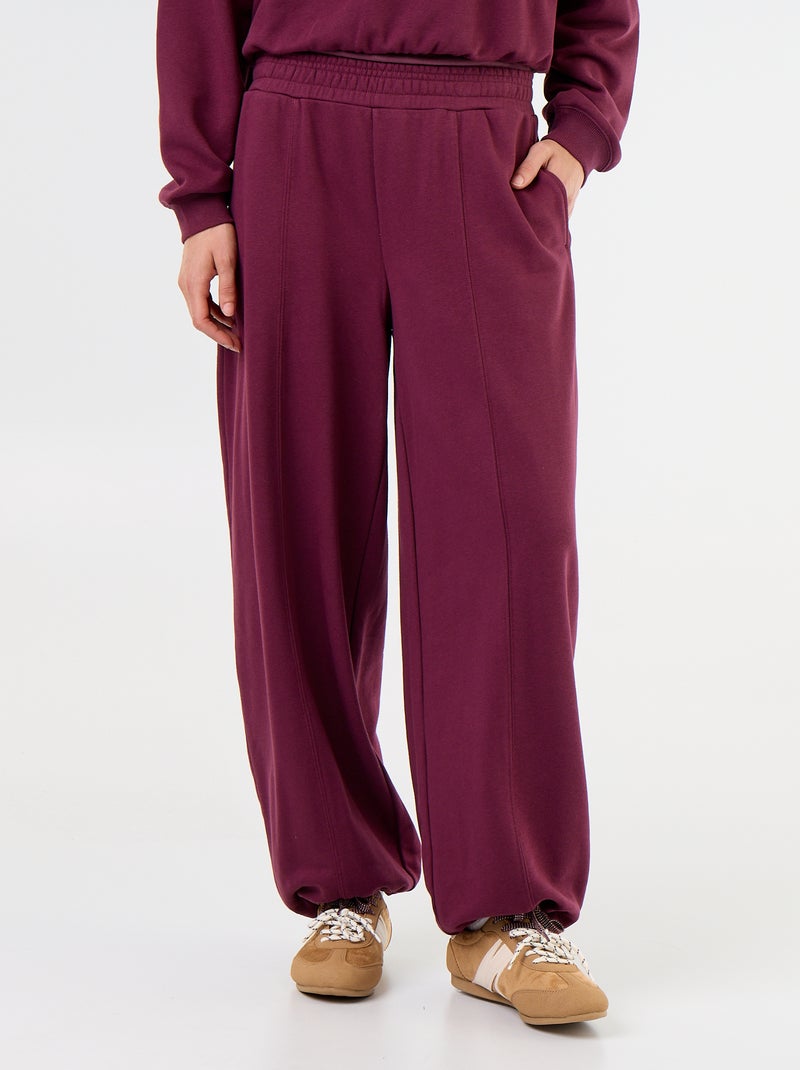 Pantalón de chándal de deporte ancho Rosa - Kiabi