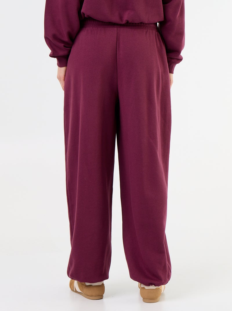 Pantalón de chándal de deporte ancho Rosa - Kiabi