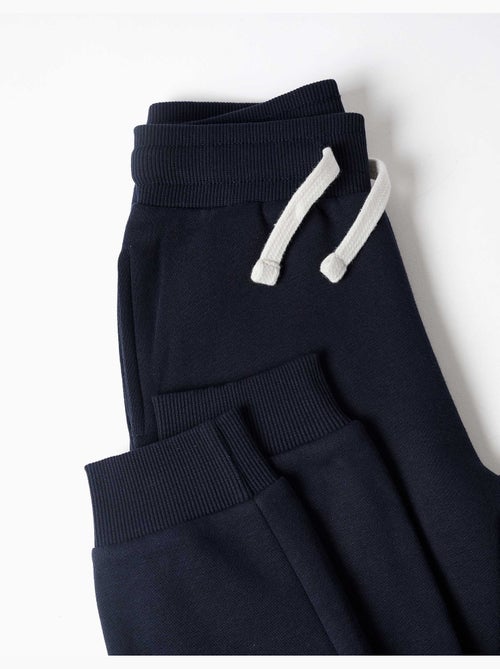 Pantalón de chándal de felpa ajustado con cordón - Kiabi