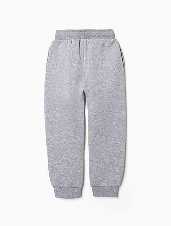 Pantalón de chándal de felpa ajustado con cordón