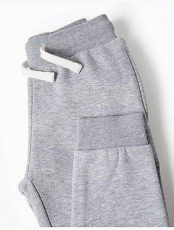 Pantalón de chándal de felpa ajustado con cordón