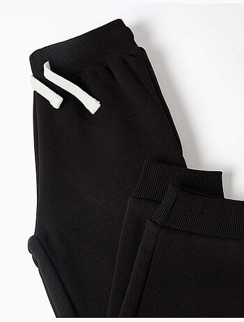 Pantalón de chándal de felpa ajustado con cordón