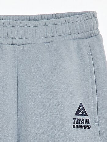 Pantalón de chándal de felpa con bloques de color