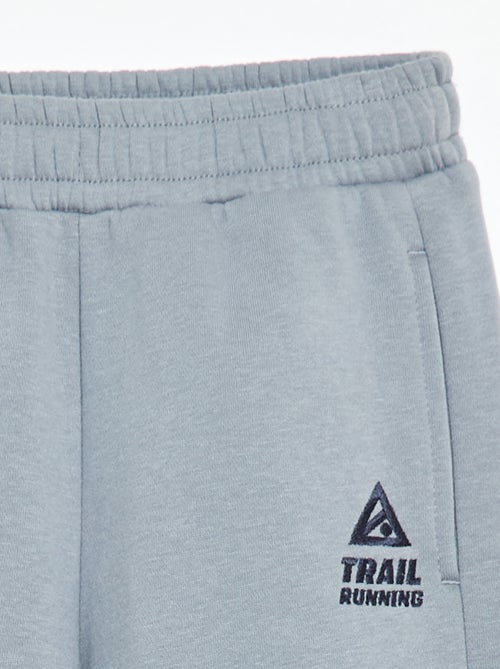 Pantalón de chándal de felpa con bloques de color - Kiabi