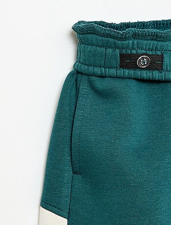 Pantalón de chándal de felpa con bloques de color