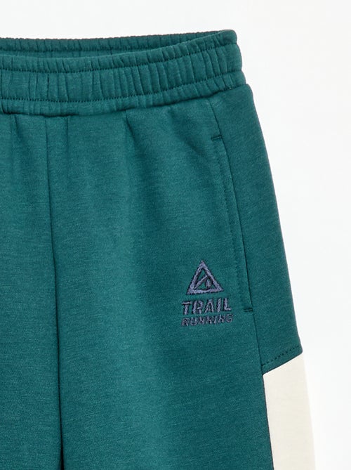 Pantalón de chándal de felpa con bloques de color - Kiabi