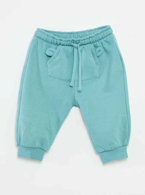 Pantalón de chándal de felpa con bolsillo canguro y orejas de fantasía - Kiabi