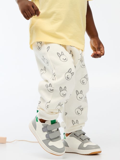 Pantalón de chándal de felpa con bolsillo canguro y orejas de fantasía - Kiabi