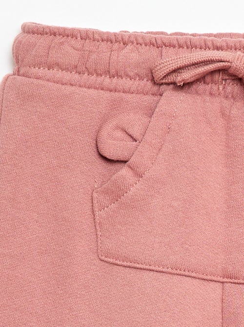 Pantalón de chándal de felpa con bolsillo canguro y orejas de fantasía - Kiabi