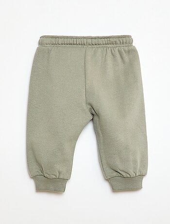 Pantalón de chándal de felpa con bolsillo canguro y orejas de fantasía