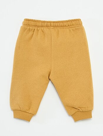 Pantalón de chándal de felpa con bolsillo canguro y orejas de fantasía