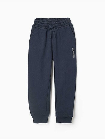 Pantalón de chándal de felpa con bolsillos y estampado ZY