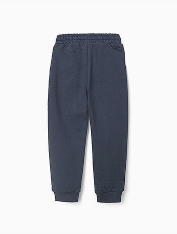 Pantalón de chándal de felpa con bolsillos y estampado ZY