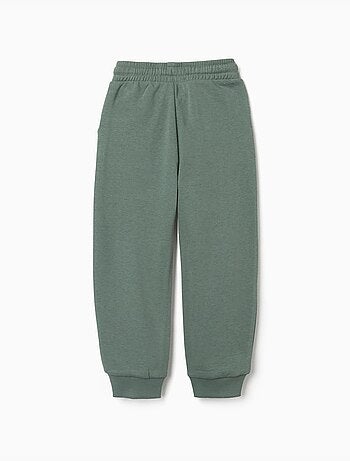 Pantalón de chándal de felpa con bolsillos y estampado ZY