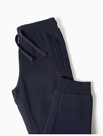 Pantalón de chándal de felpa con cordón y bolsillos