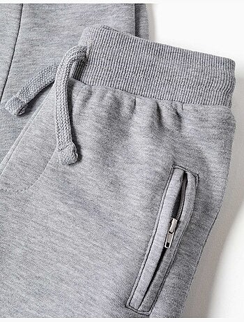 Pantalón de chándal de felpa con cordón y bolsillos