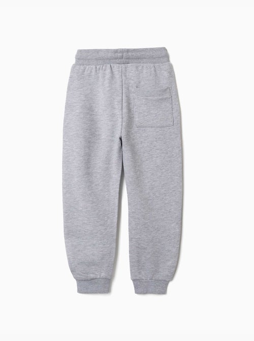 Pantalón de chándal de felpa con cordón y bolsillos - Kiabi