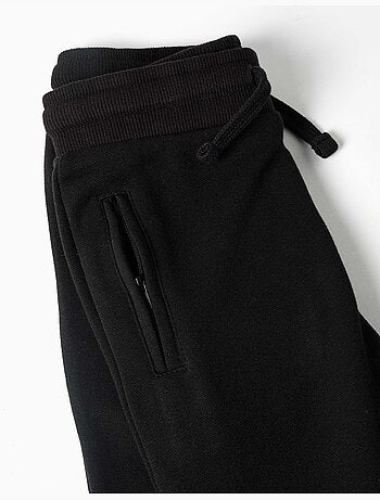 Pantalón de chándal de felpa con cordón y bolsillos
