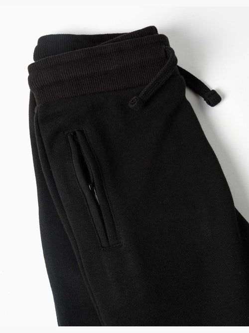 Pantalón de chándal de felpa con cordón y bolsillos - Kiabi