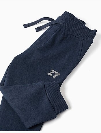 Pantalón de chándal de felpa con cordón y estampado