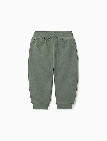 Pantalón de chándal de felpa con cordón y estampado