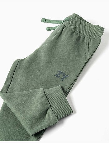 Pantalón de chándal de felpa con cordón y estampado