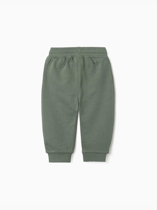 Pantalón de chándal de felpa con cordón y estampado - Kiabi Pantalón de chándal de felpa con cordón y estampado - Kiabi