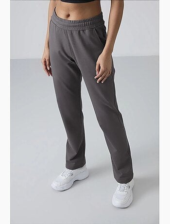 Pantalón de chándal de felpa de pernera recta para mujer tommy