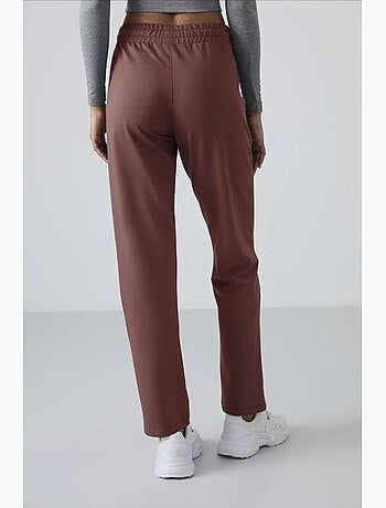 Pantalón de chándal de felpa de pernera recta para mujer tommy