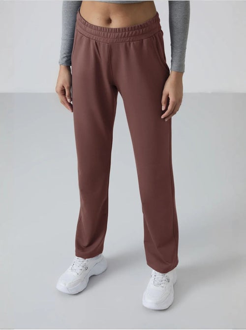 Pantalón de chándal de felpa de pernera recta para mujer tommy - Kiabi