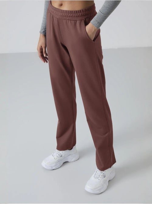 Pantalón de chándal de felpa de pernera recta para mujer tommy - Kiabi