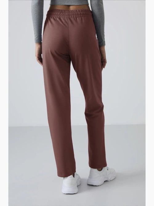 Pantalón de chándal de felpa de pernera recta para mujer tommy - Kiabi