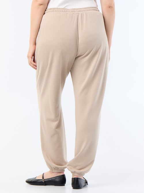 Pantalón de chándal de felpa francesa - Kiabi Pantalón de chándal de felpa francesa - Kiabi