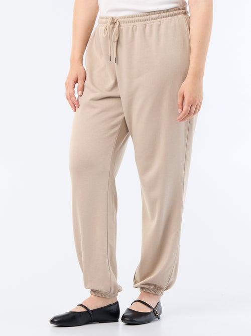 Pantalón de chándal de felpa francesa - Kiabi Pantalón de chándal de felpa francesa - Kiabi