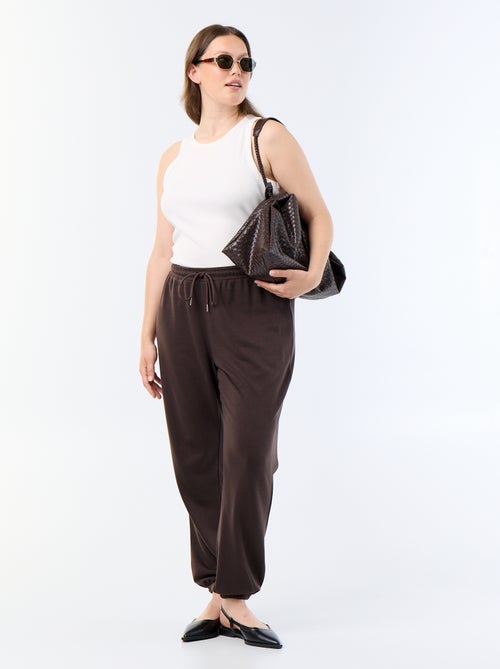 Pantalón de chándal de felpa francesa - Kiabi Pantalón de chándal de felpa francesa - Kiabi