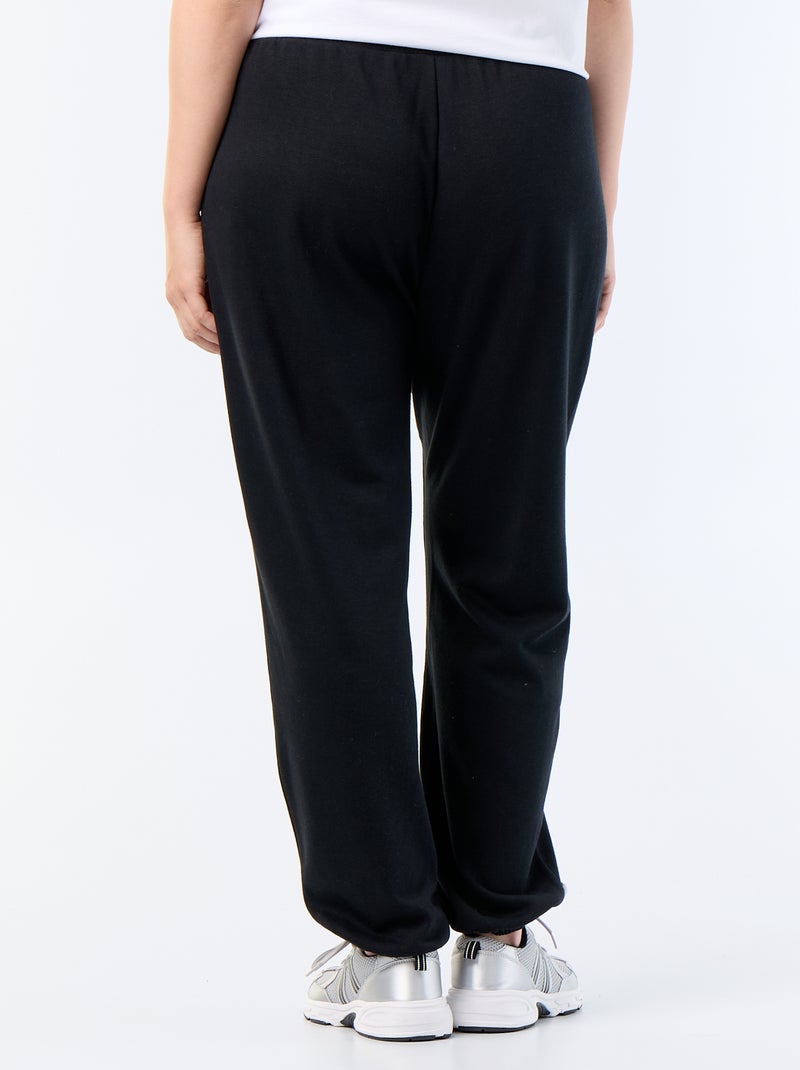 Pantalón de chándal de felpa francesa Negro - Kiabi