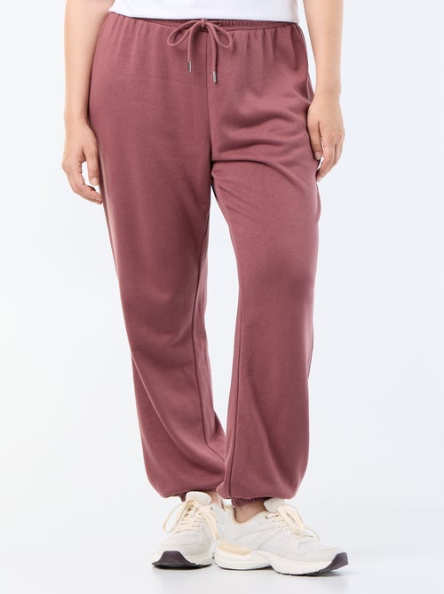 Pantalón de chándal de felpa francesa - Kiabi Pantalón de chándal de felpa francesa - Kiabi