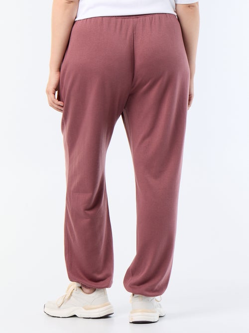 Pantalón de chándal de felpa francesa - Kiabi Pantalón de chándal de felpa francesa - Kiabi