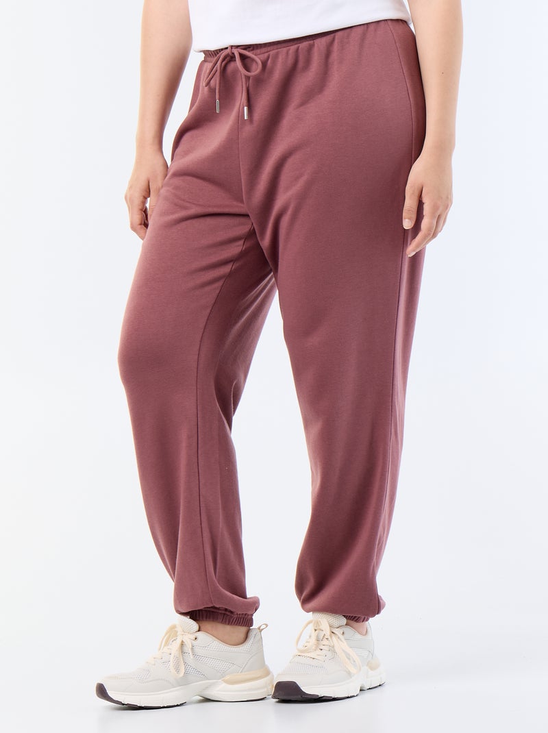Pantalón de chándal de felpa francesa Rosa - Kiabi