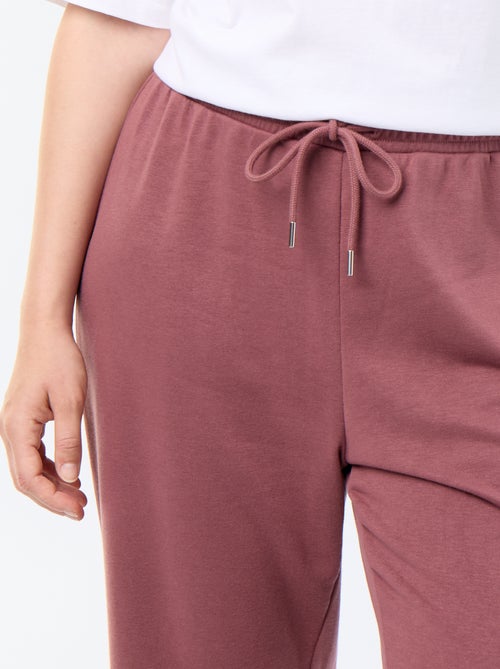 Pantalón de chándal de felpa francesa - Kiabi Pantalón de chándal de felpa francesa - Kiabi