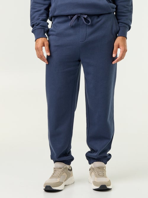 Pantalón de chándal de felpa liso - Kiabi