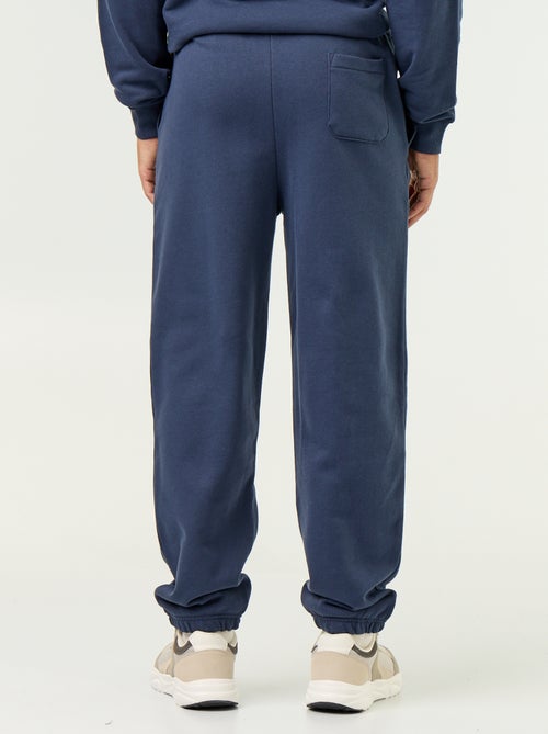 Pantalón de chándal de felpa liso - Kiabi